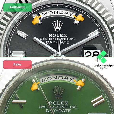 rolex date original vs fake|homage day date watches.